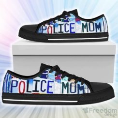 Police Mom Low Top Canvas Shoes