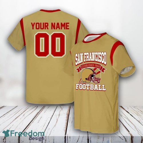 San Francisco 49ers All Over Printed Custom Name And Number Nfl 3D T Shirts Summer Gift For Fans Product Photo 1