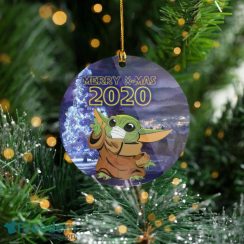 Santa Baby Yoda Merry X-Mas Tree Decoration Christmas Ornament