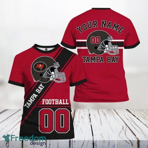 Tampa Bay Buccaneers All Over Printed Custom Name And Number Nfl 3D T Shirts For Awesome Fans Product Photo 1