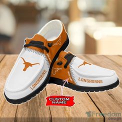 Texas Longhorns Loafer Shoes Custom Name For Men Women Product Photo 2