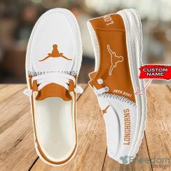 Texas Longhorns Loafer Shoes Custom Name For Men Women