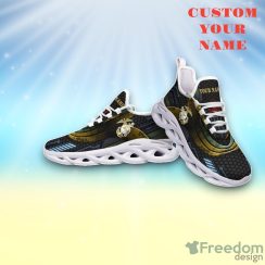 US Marine Corps White Max Soul Shoes Custom Name Exclusive Sneakers For Fans Product Photo 2