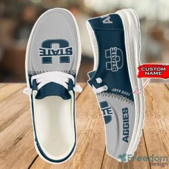 Utah State Aggies Loafer Shoes Custom Name For Men Women
