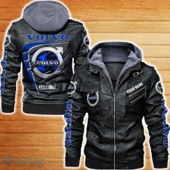 Volvo Leather Jacket Car Logo Trending Gift For Men And Women Fans Christmas Custom Name Volvo Leather Jacket Car Logo Trending Gift For Men And Women Fans Christmas Custom Name