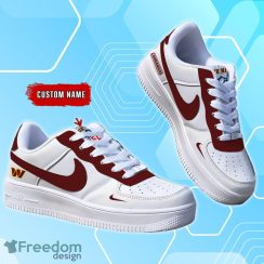 Washington Commanders NFL Custom Name Air Force Shoes Product Photo 2