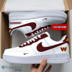 Washington Commanders NFL Custom Name Air Force Shoes