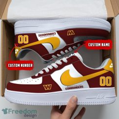 Washington Commanders NFL Custom Number And Name Air Force Shoes