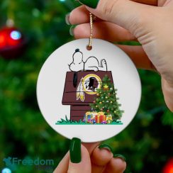 Washington Redskins Snoopy Christmas Circle Ornament
