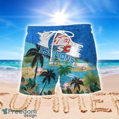 ZSC Lions Beach Coconut Pattern Aloha Hawaiian Shirt And Shorts Product Photo 2