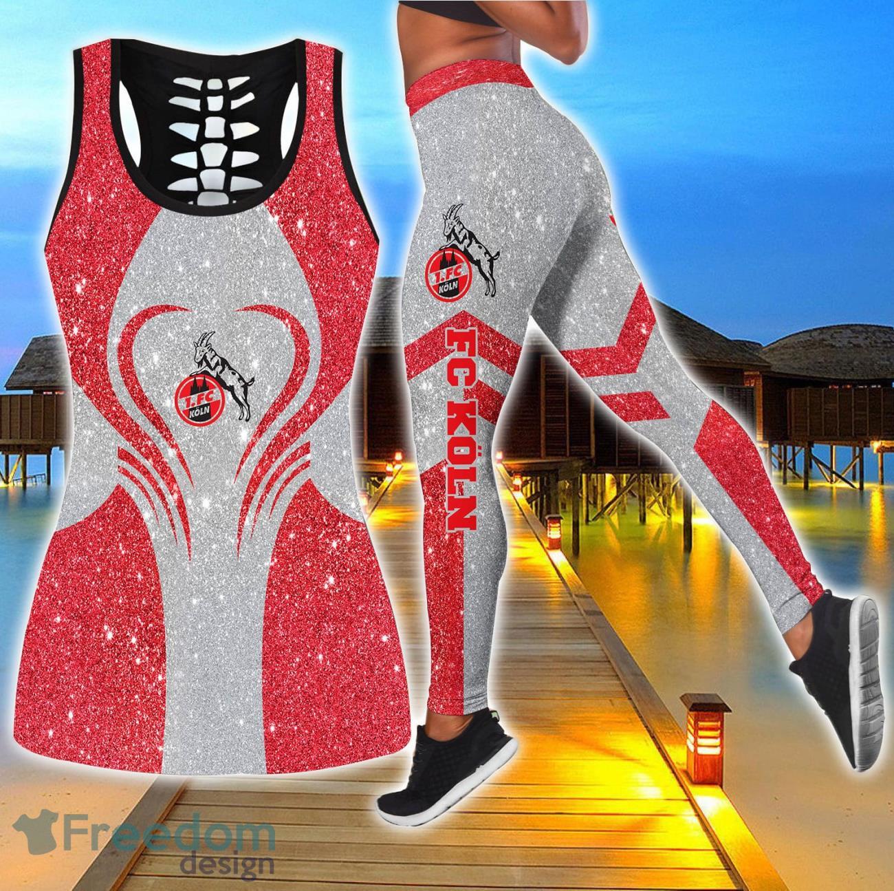1. FC Köln Combo Hollow Tanktop and Legging Sport Gift For Women image 1. FC Köln Combo Hollow Tanktop and Legging Sport Gift For Women Product Photo 1