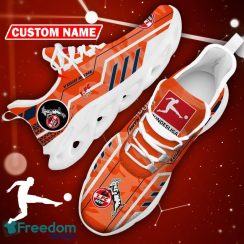 1. FC Koln Logo Chunky Sneakers Camo Orange Max Soul Shoes Custom Name - 1. FC Koln Logo Camo Chunky Sneakers Triangle Pattern Max Soul Shoes Photo 20