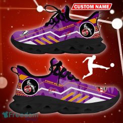 1. FC Koln Logo Running Sneakers Camo Purple Max Soul Shoes Custom Name - 1. FC Koln Logo Camo Chunky Sneakers Triangle Pattern Max Soul Shoes Photo 8
