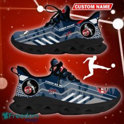 1. FC Koln Logo Sport Sneakers Camo Navy Max Soul Shoes Custom Name - 1. FC Koln Logo Camo Chunky Sneakers Triangle Pattern Max Soul Shoes Photo 9