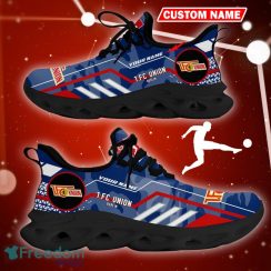 1. FC Union Berlin Logo Chunky Sneakers Camo Blue Max Soul Shoes Custom Name - 1. FC Union Berlin Logo Camo Chunky Sneakers Triangle Pattern Max Soul Shoes Photo 7