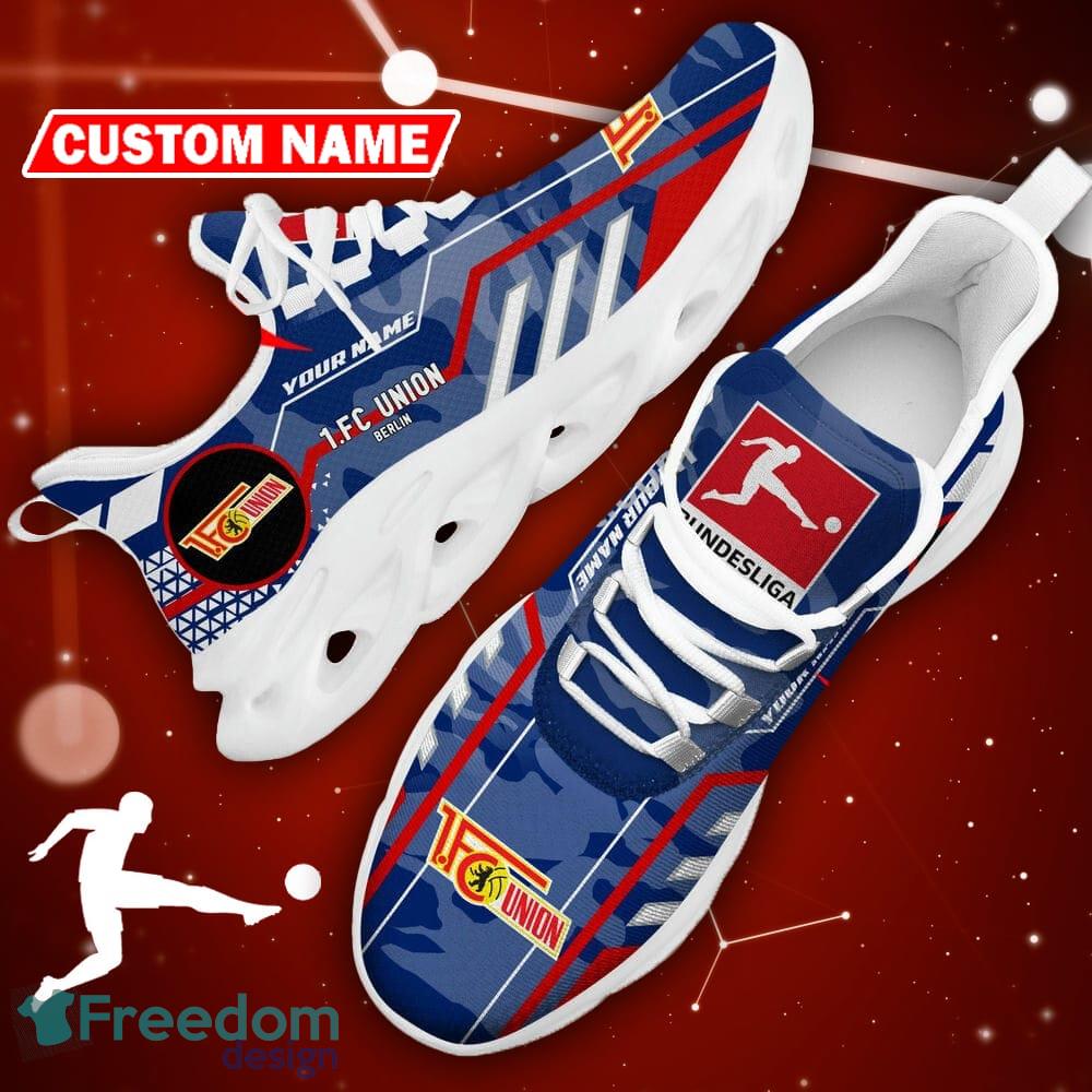 1. FC Union Berlin Logo Chunky Sneakers Camo Blue Max Soul Shoes Custom Name image 1. FC Union Berlin Logo Chunky Sneakers Camo Blue Max Soul Shoes Custom Name - 1. FC Union Berlin Logo Camo Chunky Sneakers Triangle Pattern Max Soul Shoes Photo 17
