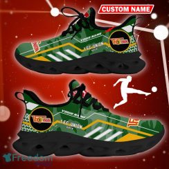 1. FC Union Berlin Logo Chunky Sneakers Camo Green Max Soul Shoes Custom Name - 1. FC Union Berlin Logo Camo Chunky Sneakers Triangle Pattern Max Soul Shoes Photo 6