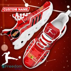 1. FC Union Berlin Logo Chunky Sneakers Camo Red Max Soul Shoes Custom Name - 1. FC Union Berlin Logo Camo Chunky Sneakers Triangle Pattern Max Soul Shoes Photo 11
