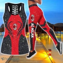 AC Milan Combo Hollow Tanktop and Legging Sport Gift For Women