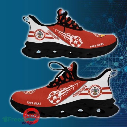 Accrington Stanley Sports Shoes Custom Name Fans Gift Max Soul Sneakers New Ideas - Accrington Stanley Chunky Sneakers Personalized_7