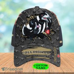 Afl Collingwood Magpies Mascot Hat Cap 3D Personalized Gift For Fans