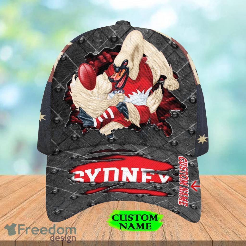Afl Sydney Swans Mascot Hat Cap 3D Personalized Gift For Fans image Afl Sydney Swans Mascot Hat Cap 3D Personalized Gift For Fans Product Photo 1