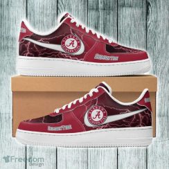 Alabama Crimson Tide Thunder Lightning Air Force 1 Shoes Limited Edition For Fans Gift