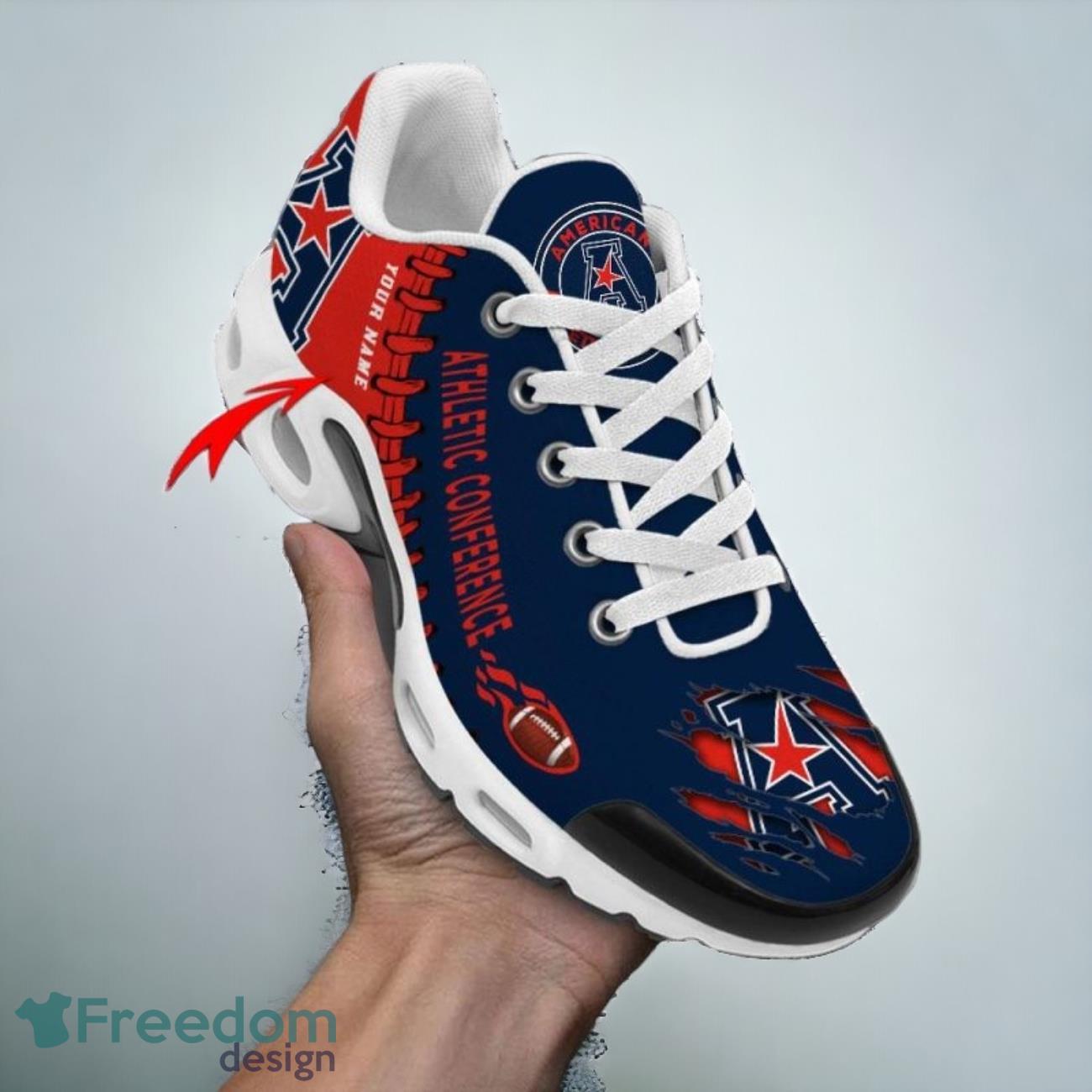 American Athletic Conference Custom Name Air Cushion Sports Shoes Sneaker image American Athletic Conference Custom Name Air Cushion Sports Shoes Sneaker Product Photo 1