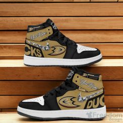 Anaheim Ducks Air Jordan Hightop Sneaker Custom Name For Fans