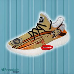 Anaheim Ducks Yeezy Shoes Custom Name NHL Full Print Gift Sneakers - NHL Anaheim Ducks Yeezy Shoes For Fans Custom _2