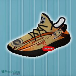 Anaheim Ducks Yeezy Shoes Custom Name NHL Full Print Gift Sneakers image Anaheim Ducks Yeezy Shoes Custom Name NHL Full Print Gift Sneakers - NHL Anaheim Ducks Yeezy Shoes For Fans Custom _4