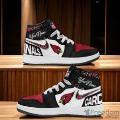 Arizona Cardinals Air Jordan Hightop Sneaker Custom Name For Fans