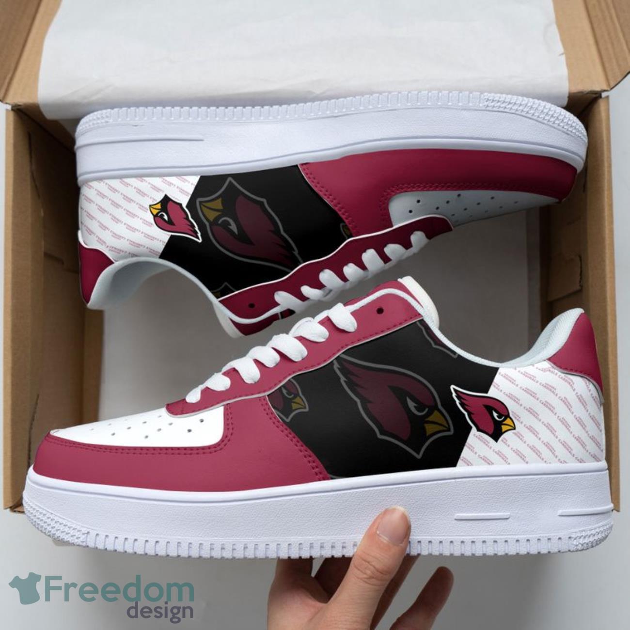 Arizona Cardinals Basic Pattern Logo Sport Team Sneakers Air Force Shoes Limited Sneakers image Arizona Cardinals Basic Pattern Logo Sport Team Sneakers Air Force Shoes Limited Sneakers Product Photo 2