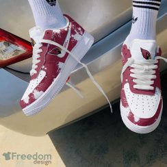 Arizona Cardinals Brush Pattern Limited Edition Air Force Shoes Sport Team Sneakers Product Photo 2