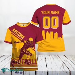 Arizona Cardinals Nfl 3D All Over Printed T Shirts Custom Name And Number Shirts Best Gift For Fans