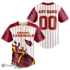 Arizona Cardinals NFL 3D Classic Custom Number And Name Baseball Jersey