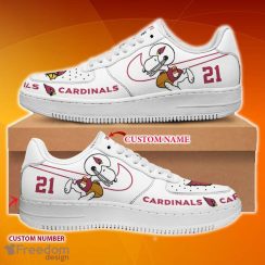 Arizona Cardinals Snoopy Air Force Sneakers Custom Number And Name For Fans AF1 Shoes