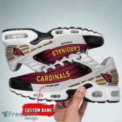 Arizona Cardinals White Custom Name Air Cushion Sports Shoes Sneaker