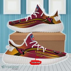 Arizona Cardinals Yeezy Shoes Custom Name NFL Full Print Gift Sneakers