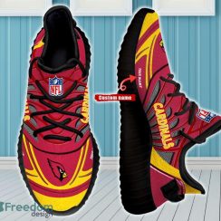 Arizona Cardinals Yeezy Shoes Personalized NFL All Over Print Gift For Men Women Fans - NFL Arizona Cardinals Yeezy Shoes For Fans Custom _3