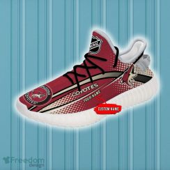 Arizona Coyotes Yeezy Shoes Custom Name NHL Full Print Gift Sneakers - NHL Arizona Coyotes Yeezy Shoes For Fans Custom _2