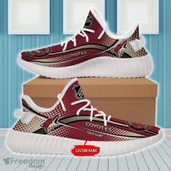 Arizona Coyotes Yeezy Shoes Custom Name NHL Full Print Gift Sneakers