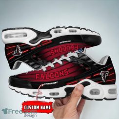 Atlanta Falcons Black Custom Name Air Cushion Sports Shoes Sneaker