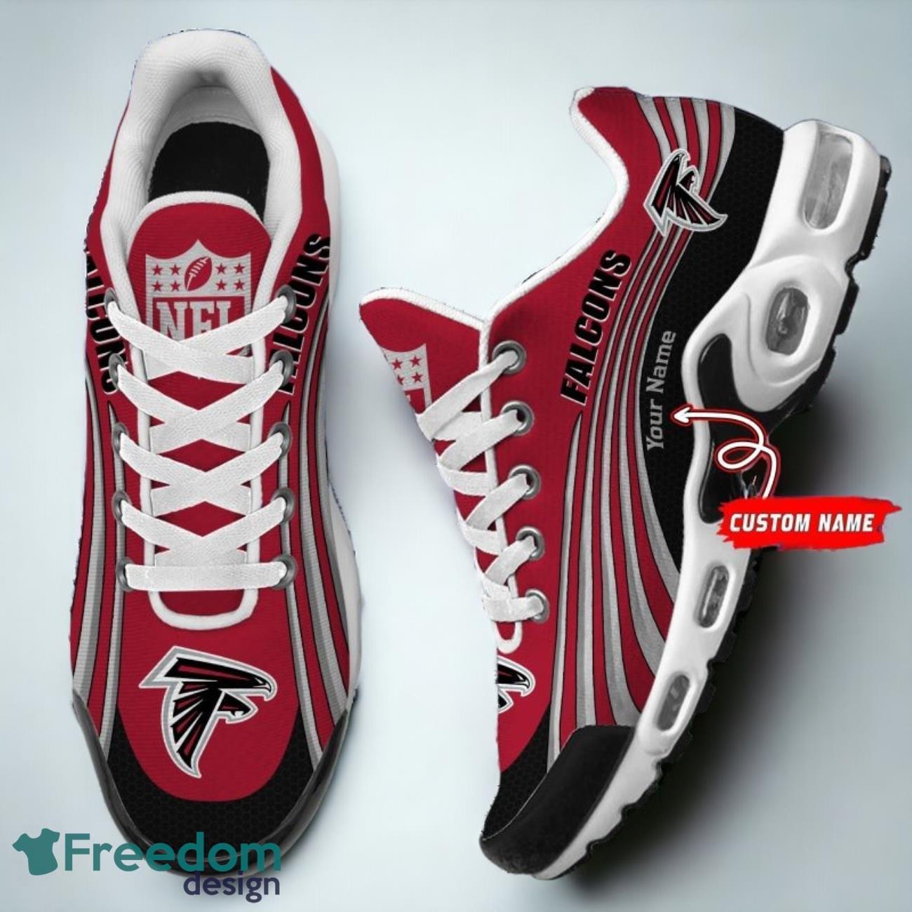 Atlanta Falcons Custom Name Air Cushion Sports Shoes Sneaker image Atlanta Falcons Custom Name Air Cushion Sports Shoes Sneaker Product Photo 1