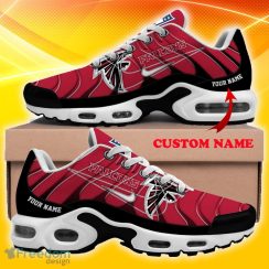 Atlanta Falcons NFL Air Cushion Sports Shoes Custom Name Pop Gift For Fans - Atlanta Falcons Double Swoosh NFL Custom Name Tn Sports Shoes Collection_2