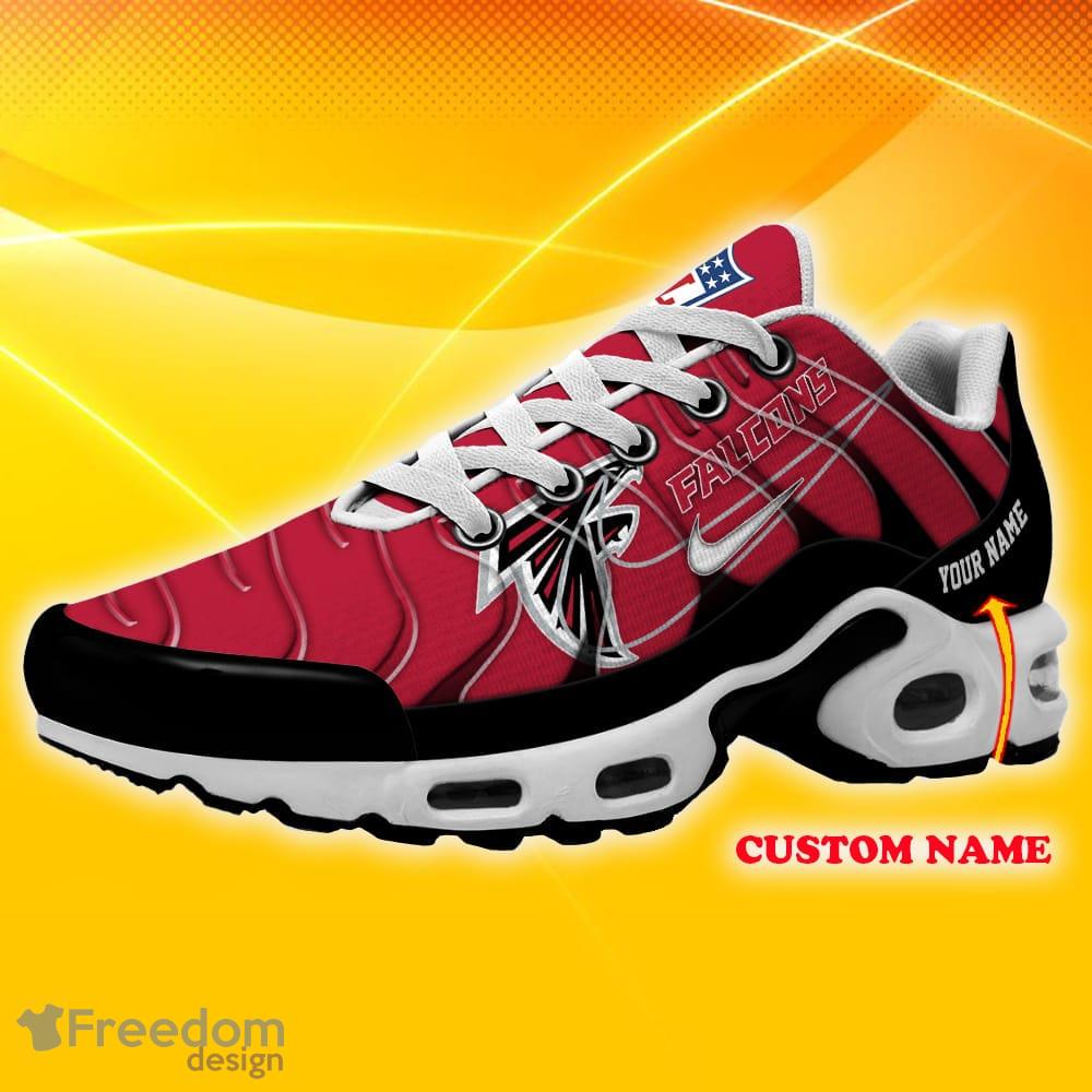 Atlanta Falcons NFL Air Cushion Sports Shoes Custom Name Pop Gift For Fans image Atlanta Falcons NFL Air Cushion Sports Shoes Custom Name Pop Gift For Fans - Atlanta Falcons Double Swoosh NFL Custom Name Tn Sports Shoes Collection_1