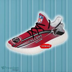 Atlanta Falcons Yeezy Shoes Custom Name NFL Full Print Gift Sneakers - NFL Atlanta Falcons Yeezy Shoes For Fans Custom _2