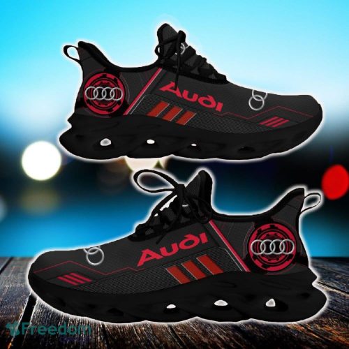 Audi Max Soul Shoes Car Symbolic Chunky Sneakers White Gift For Fans - Audi Car Max Soul Sneakers Custom Photo 2