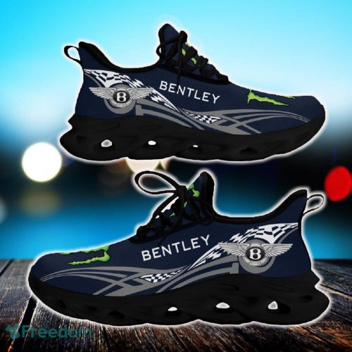 Bentley Max Soul Shoes Car Trademark Chunky Sneakers White Gift For Fans - Bentley Car Max Soul Sneakers Custom Photo 2