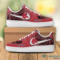 Boston Red Sox Sneakers Thunder Lightning Air Force Shoes For Fans Boston Red Sox Sneakers Thunder Lightning Air Force Shoes For Fans
